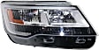 Driver and Passenger Side Headlights, without Bulbs, Halogen/LED, Production Date to April 4 2018, without LED Signature Lighting
