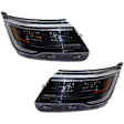 2018 Ford Explorer - Driver and Passenger Side Halogen/LED Combo Headlight, Without bulb(s), Production Date To April 4 2018, OE Replacement