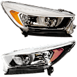 Driver and Passenger Side Halogen Headlight, With bulb(s), OE Replacement, CAPA Certified