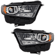 Driver and Passenger Side HID/Xenon Headlight, With bulb(s), OE Replacement