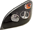 Driver and Passenger Side Headlights, with Bulbs, LED, Black Interior