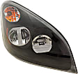 Driver and Passenger Side Headlights, with Bulbs, LED, Black Interior