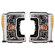 2017 Ford F-350 Super Duty - Driver and Passenger Side Halogen Headlight, With bulb(s), Extended Cab Pickup, OE Replacement