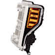 2017 Ford F-350 Super Duty - Driver and Passenger Side Halogen Headlight, With bulb(s), Extended Cab Pickup, OE Replacement