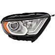 Driver and Passenger Side Headlights, with Bulbs, Halogen, For Models with Daytime Running Light, CAPA Certified