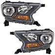 Driver and Passenger Side Halogen Headlight, With bulb(s), OE Replacement, CAPA Certified