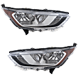 2019-2020 Ford Transit Connect - Driver and Passenger Side Headlights, with Bulbs, Halogen, Production Date To October 4 2019, CAPA Certified