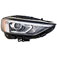 Driver and Passenger Side Headlights, with Bulbs, LED, For Models without Adaptive Headlights, CAPA Certified