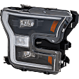 Driver and Passenger Side LED Headlight, Raptor Model, With bulb(s), OE Replacement, CAPA CERTIFIED
