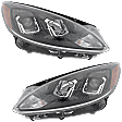 2022 Ford Escape - Driver and Passenger Side Halogen Headlight, With bulb(s), OE Replacement, CAPA Certified