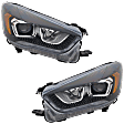 Driver and Passenger Side Headlights, without Bulbs, Halogen, For Models with Signature Light, CAPA Certified