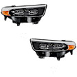 Driver and Passenger Side LED Headlights, with Bulbs, CAPA Certified