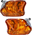 Driver and Passenger Side Parking Lights, With bulb(s), For Models Without Fog Light Holes, S Model, CAPA CERTIFIED