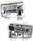 Front, Driver and Passenger Side Halogen Fog Light, With bulb(s), CAPA Certified