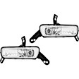 Front, Driver and Passenger Side Fog Lights, With Bulb(s), Halogen