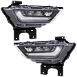 Front, Driver and Passenger Side Fog Lights, With Bulb(s), LED
