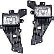 Front, Driver and Passenger Side Fog Lights, with Bulb(s), Halogen, Standard Cab Pickup/Extended Cab Pickup/Crew Cab Pickup