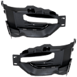 Front, Driver and Passenger Side Fog Light Trims, Textured Black, CAPA Certified