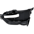 Front, Driver and Passenger Side Fog Light Trims, Textured Black, CAPA Certified