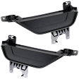 Front, Driver and Passenger Side Fog Light Trims, Black