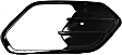 Front, Driver and Passenger Side Fog Light Trims, Black
