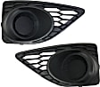 2011 Ford Fusion - Front, Driver and Passenger Side Fog Light Cover, Black