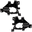 Driver and Passenger Side Fog Light Brackets, Textured Black