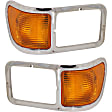 Driver and Passenger Side Headlight Bezel, Chrome