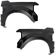 Front, Driver and Passenger Side Fenders, For Models Without Wheel Opening Molding