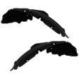 Front, Driver and Passenger Side Fender Liner, Without Insulation Foam