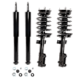 Front and Rear, Driver and Passenger Side Shock and Fully Loaded Strut, Damping Type: Non-adjustable, Without Performance Suspension