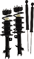 Front and Rear, Driver and Passenger Side Shock and Fully Loaded Strut, FWD