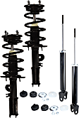 Front and Rear, Driver and Passenger Side Shock and Fully Loaded Strut