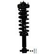 Front and Rear, Driver and Passenger Side Shock and Fully Loaded Strut, 4WD