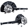 Driver and Passenger Side Steering Knuckle, With Bearing, With Dust Shield