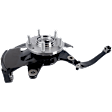 Driver and Passenger Side Steering Knuckle, With Bearing, With Dust Shield