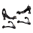 Front, Driver and Passenger Side, Upper and Lower Control Arm