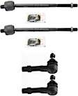 Front, Driver and Passenger Side, Inner and Outer Tie Rod Ends, 4.6L Engine