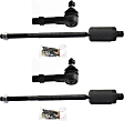 Front, Driver and Passenger Side, Inner and Outer Tie Rod Ends, 4.0L Engine
