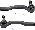 Front, Driver and Passenger Side, Outer Tie Rod Ends