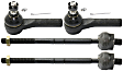 Front, Driver and Passenger Side, Inner and Outer Tie Rod Ends