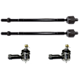 Front, Driver and Passenger Side, Inner and Outer Tie Rod End
