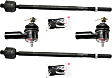 Front, Driver and Passenger Side, Inner and Outer Tie Rod Ends