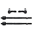 Front, Driver and Passenger Side, Inner and Outer Tie Rod Ends