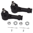 Front, Driver and Passenger Side, Outer Tie Rod Ends