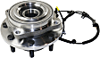 Front, Driver and Passenger Side Wheel Hub, 8 Lugs, With Bearing, 4WD