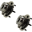 2-Wheel Set Front, Driver and Passenger Side Wheel Hubs, With Bearing, 4WD, 2-Wheel ABS