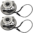 Rear, Driver and Passenger Side Wheel Hub, 6 Lugs, With Bearing, With Sensor, 5.4L, 8Cyl