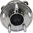 Rear, Driver and Passenger Side Wheel Hub, 5 Lugs, With Bearing, With Sensor