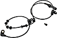 Front, Driver and Passenger Side ABS Speed Sensor Set of 2
